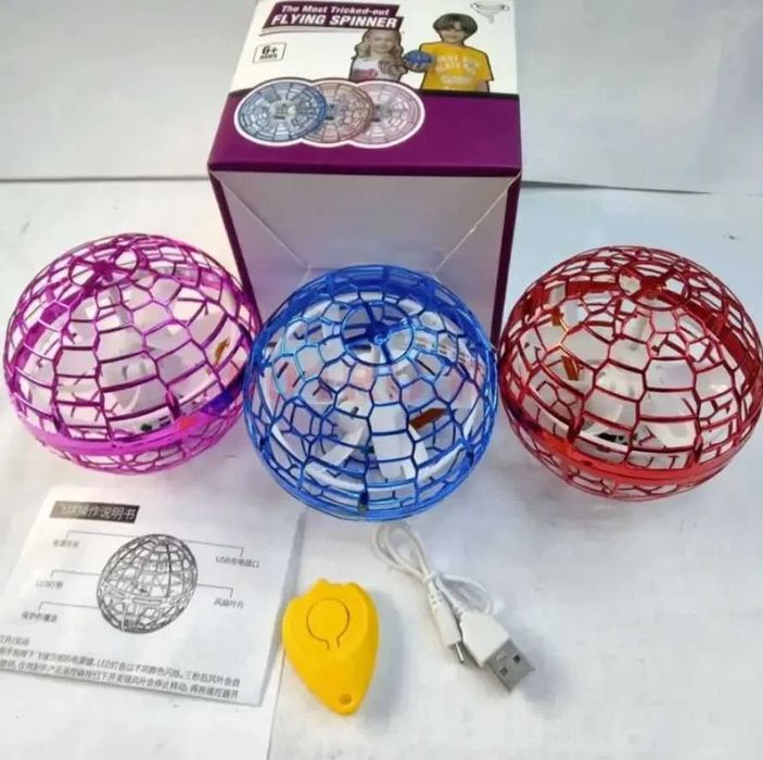 Летающий шар Flynova PRO Спиннер - бумеранг с LED подсветкой