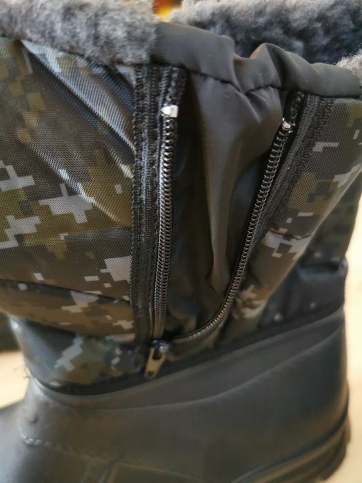 Kalosze Ocieplane Męskie Wysokie Zimowe Śniegowce