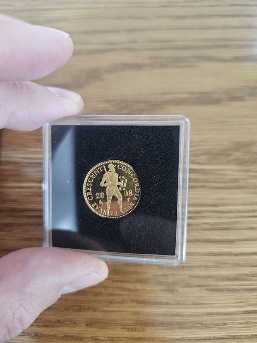 Dukat Holenderski Beatrix 2008 złota moneta