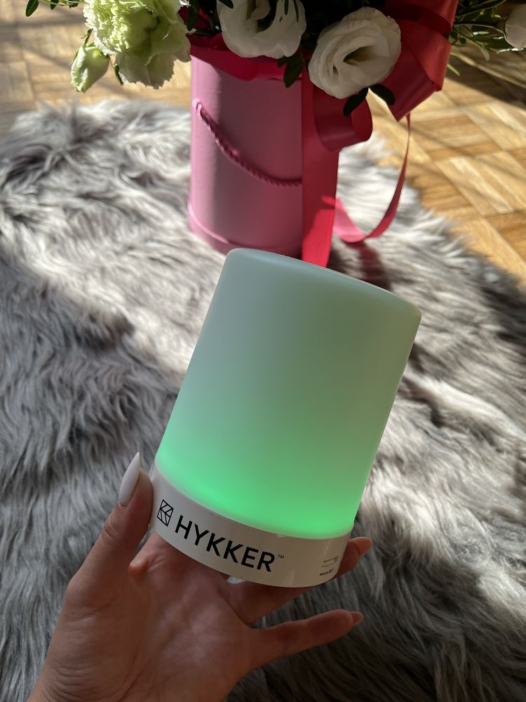 Hykker głośnik bluetooth lampka