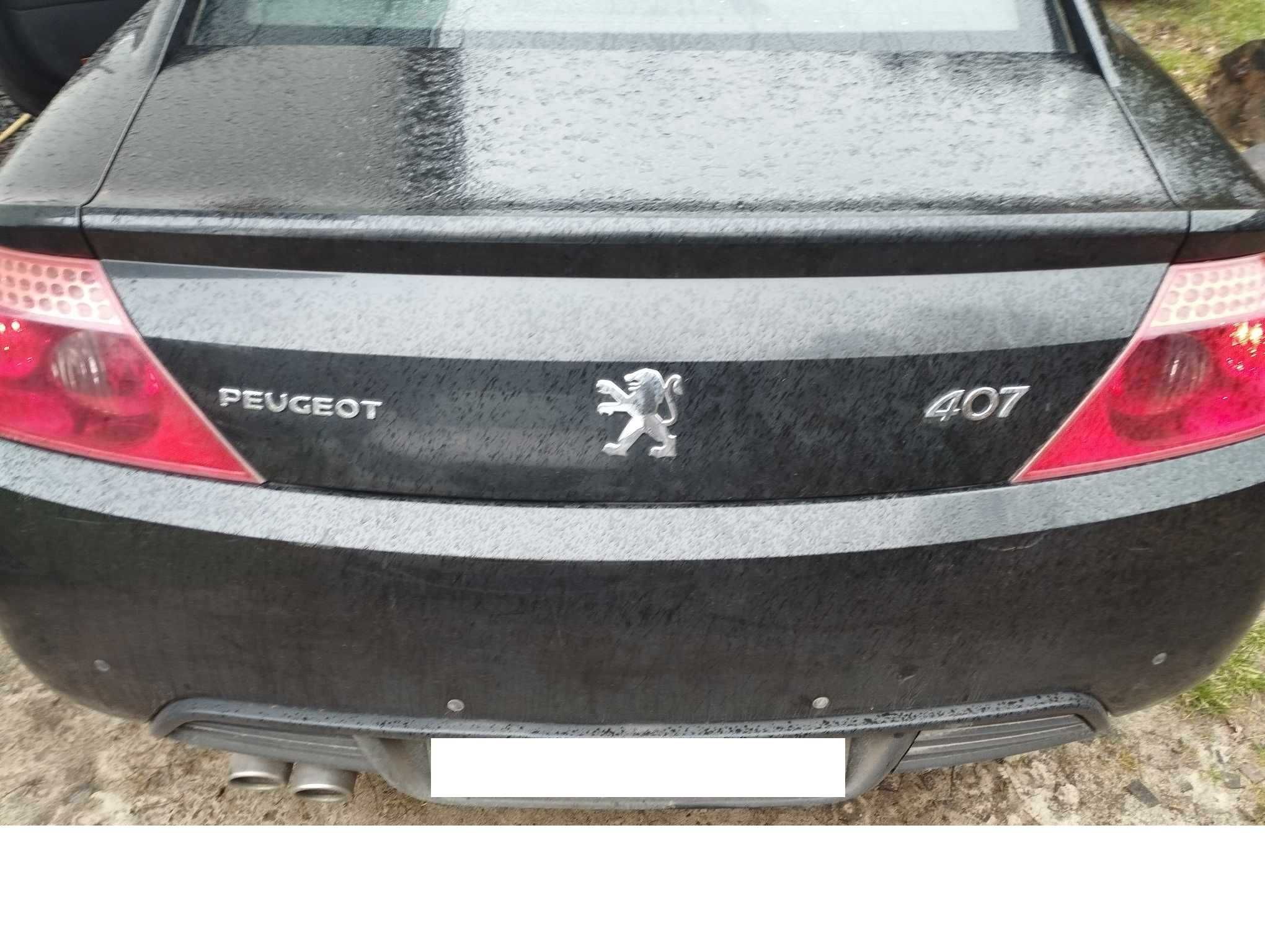 peugeot 407 coupe zderzak tyl klapa lampa tyl blotnik czesci exld