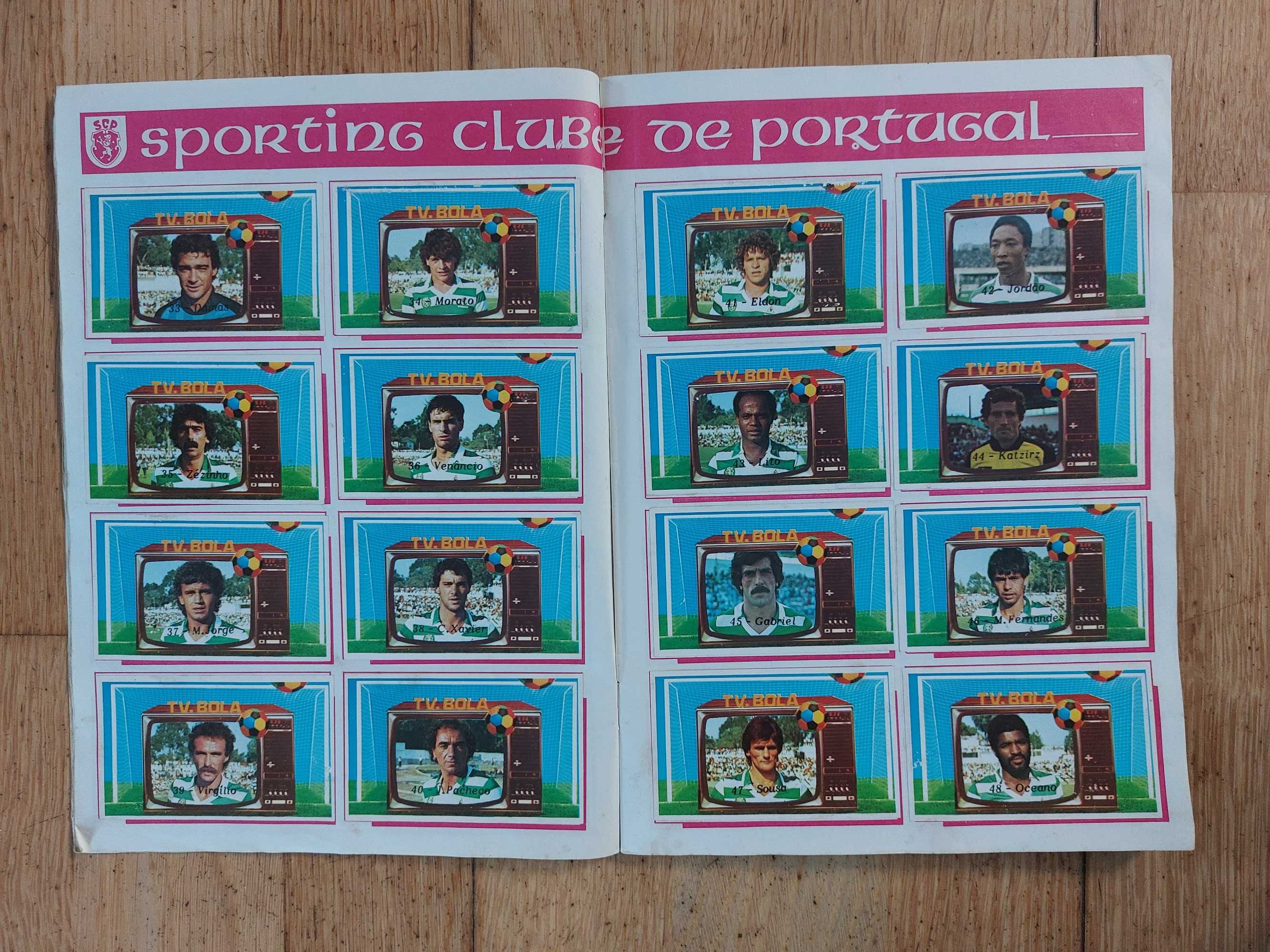 Caderneta de cromos "TV Bola" - Completa