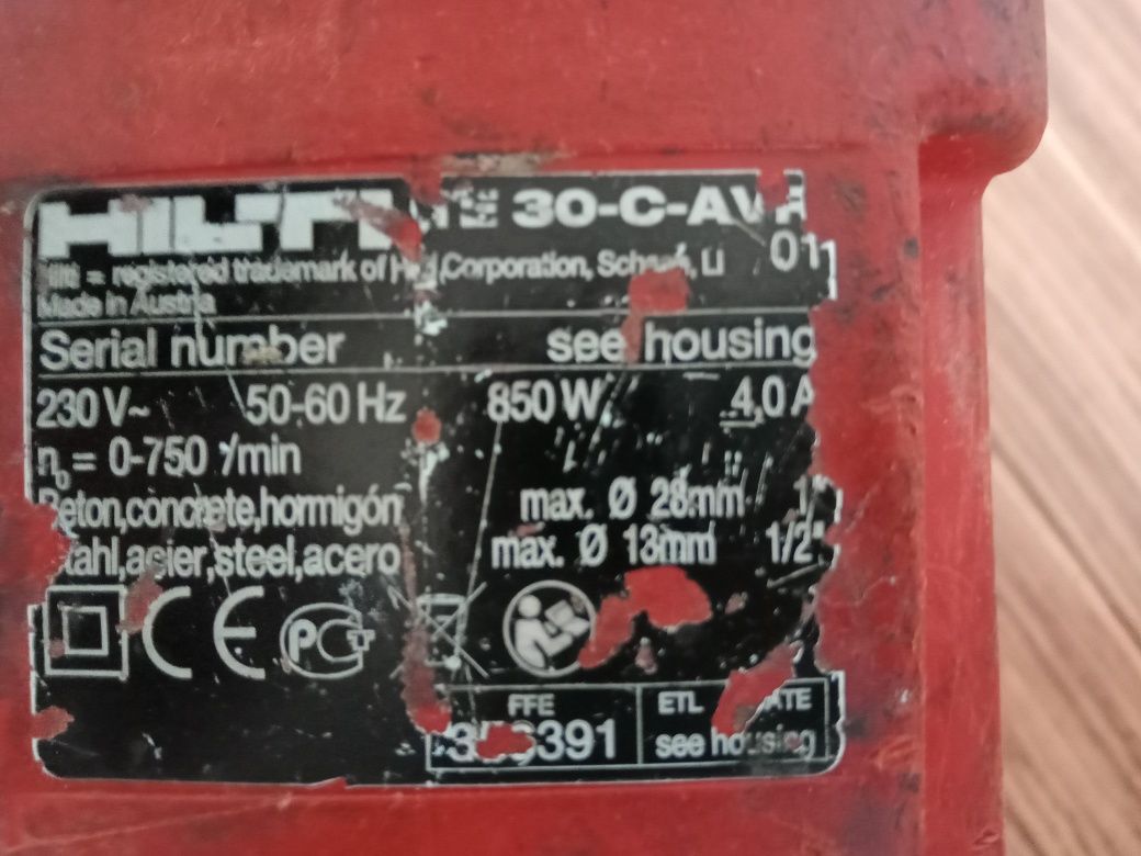 Młotowiertarka Hilti te 30 C AWR.