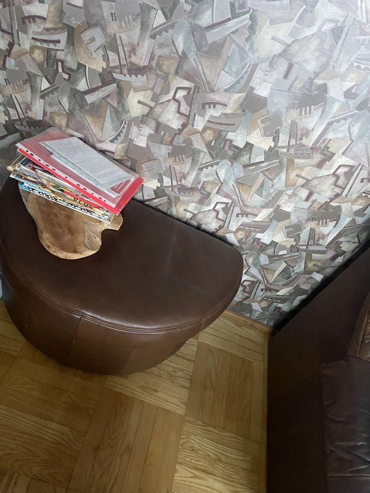 Kanapa z Fotelem i pufą