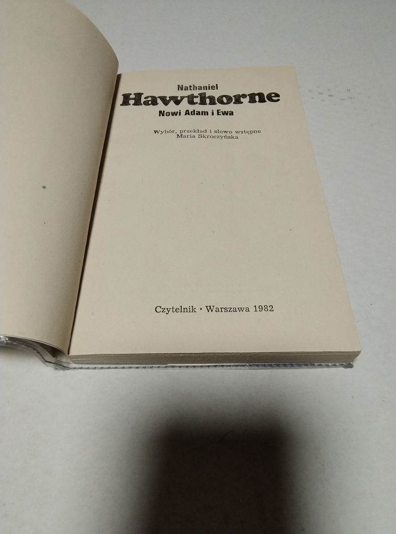 Nathaniel Hawthorne - "Nowi Adam i Ewa"