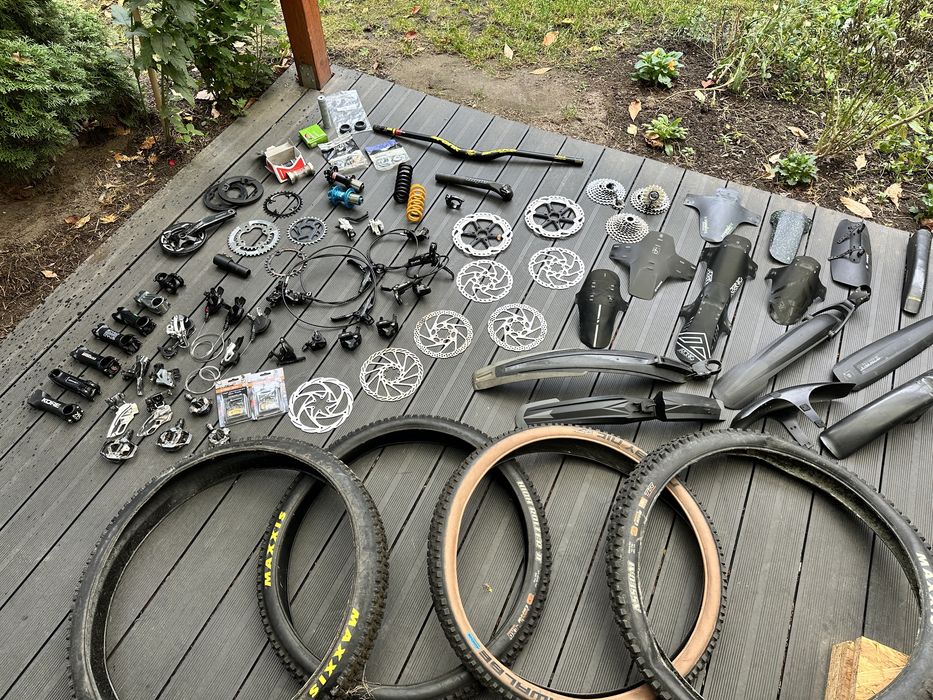 CZĘŚCI ROWEROWE MTB Opony Hamulce Przerzutki Tarcze Enduro