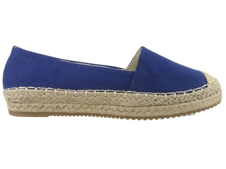 Granatowe espadryle płaskie buty damskie 39