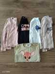 5 pak. Bluzki długi rękaw. H&M. Wysyłka.