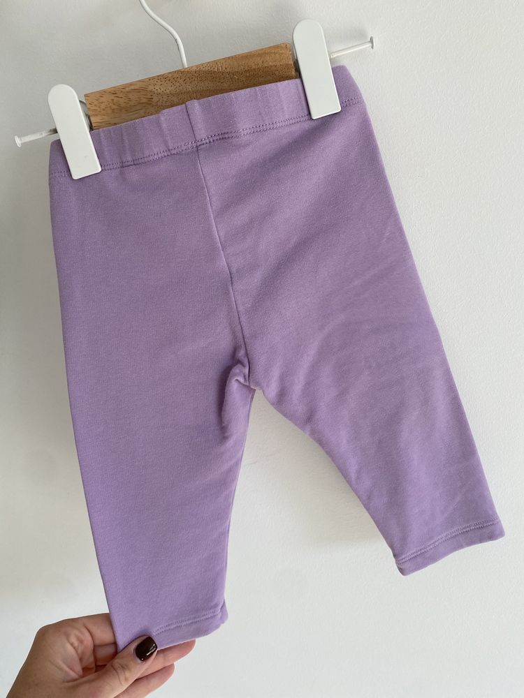 Legginsy lindex 68 liliowe grubsze