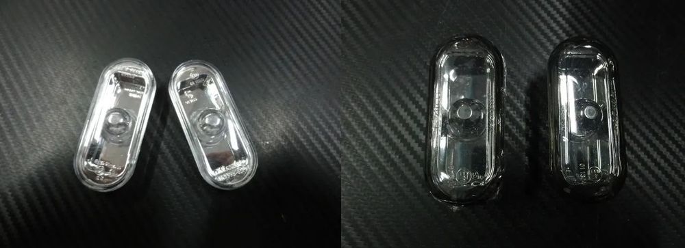 Piscas laterais + lâmpadas cromadas para Seat Ibiza 6K, 6L, 6J, Toledo, Arosa, Leon 1M, Leon 1p, Alhambra, Cordoba, Variant, Vario, Exeo, Inca, Altea, Altea XL fundo smoke ou em cristal