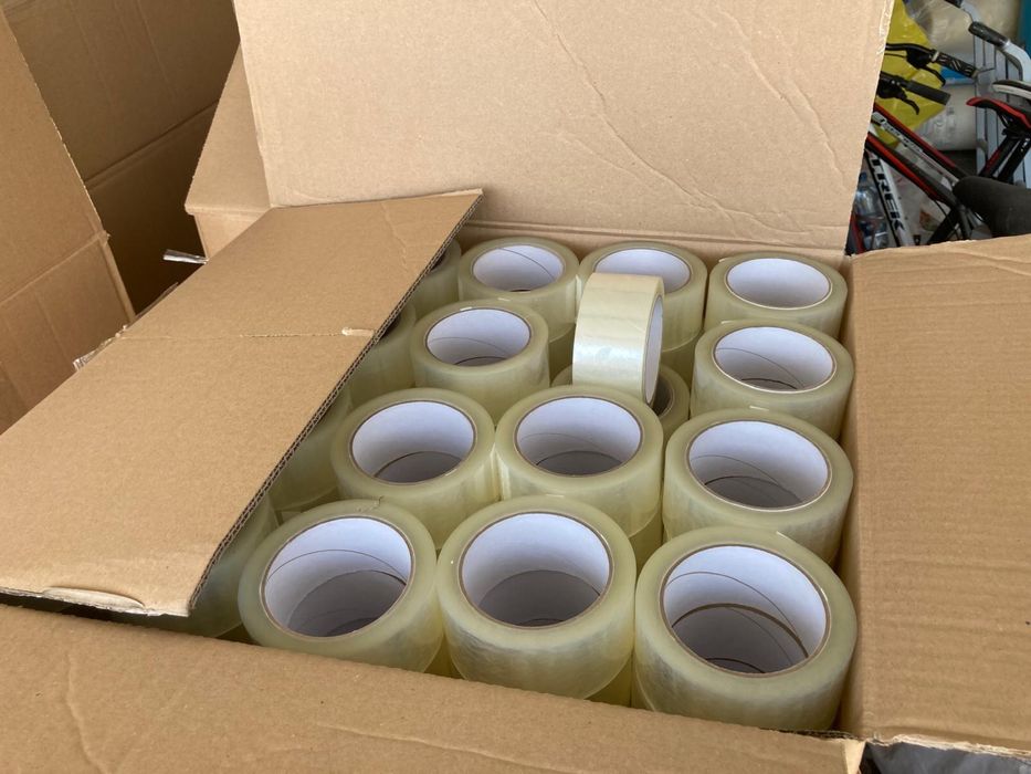 Taśma do pakowania transparentna/brązowa oraz budowlana rózne kolory