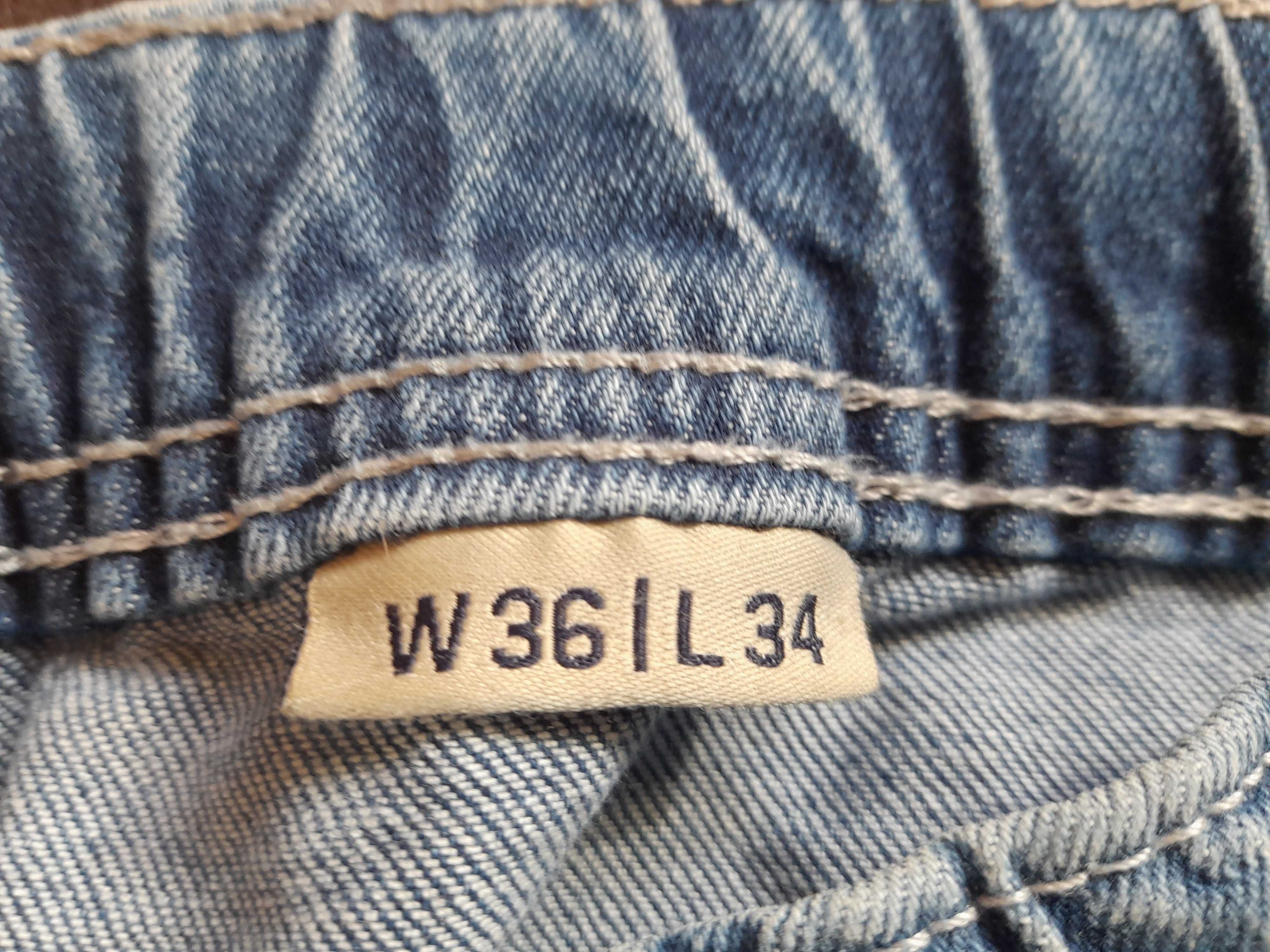 CROPP spodnie męskie jeansy niebieskie W36/L34