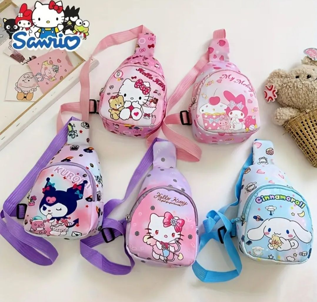 Дитяча сумка Куромі, Хеллоу Кітті, Мелоді, Cinnamoroll, Почакко, Стіч