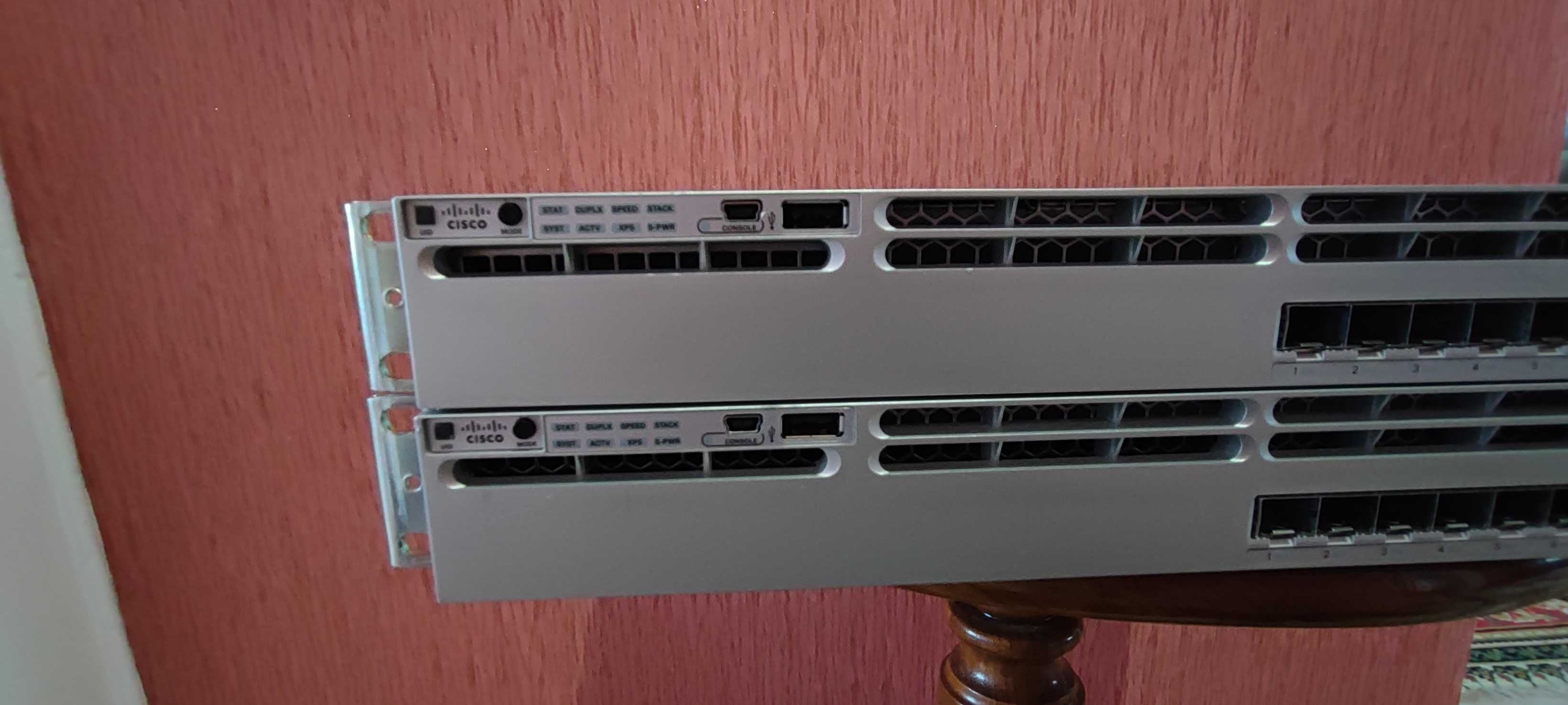 Коммутаторы SFP  Cisco WS-C3850-12S-S Smart License  нал/безнал