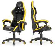 Fotel Gracza do biurka gamingowy Infini Five Black/Yellow