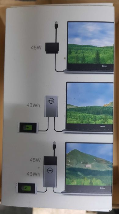 Carregador híbrido + power bank Dell PH45W17-BA (NOVO)