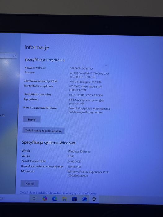 Asus ROG Strix GL503Vd 15'6 i7 GTX 1050 laptop gamingowy