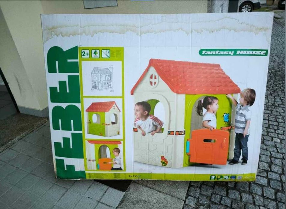 Casa de Jardim Infantil + Escorrega- Novos Selados p/ Crianças +2 anos