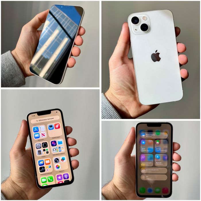 iPhone 13 128 GB NeverLock 100% акум ІДЕАЛ айфон 13 128 гб білий