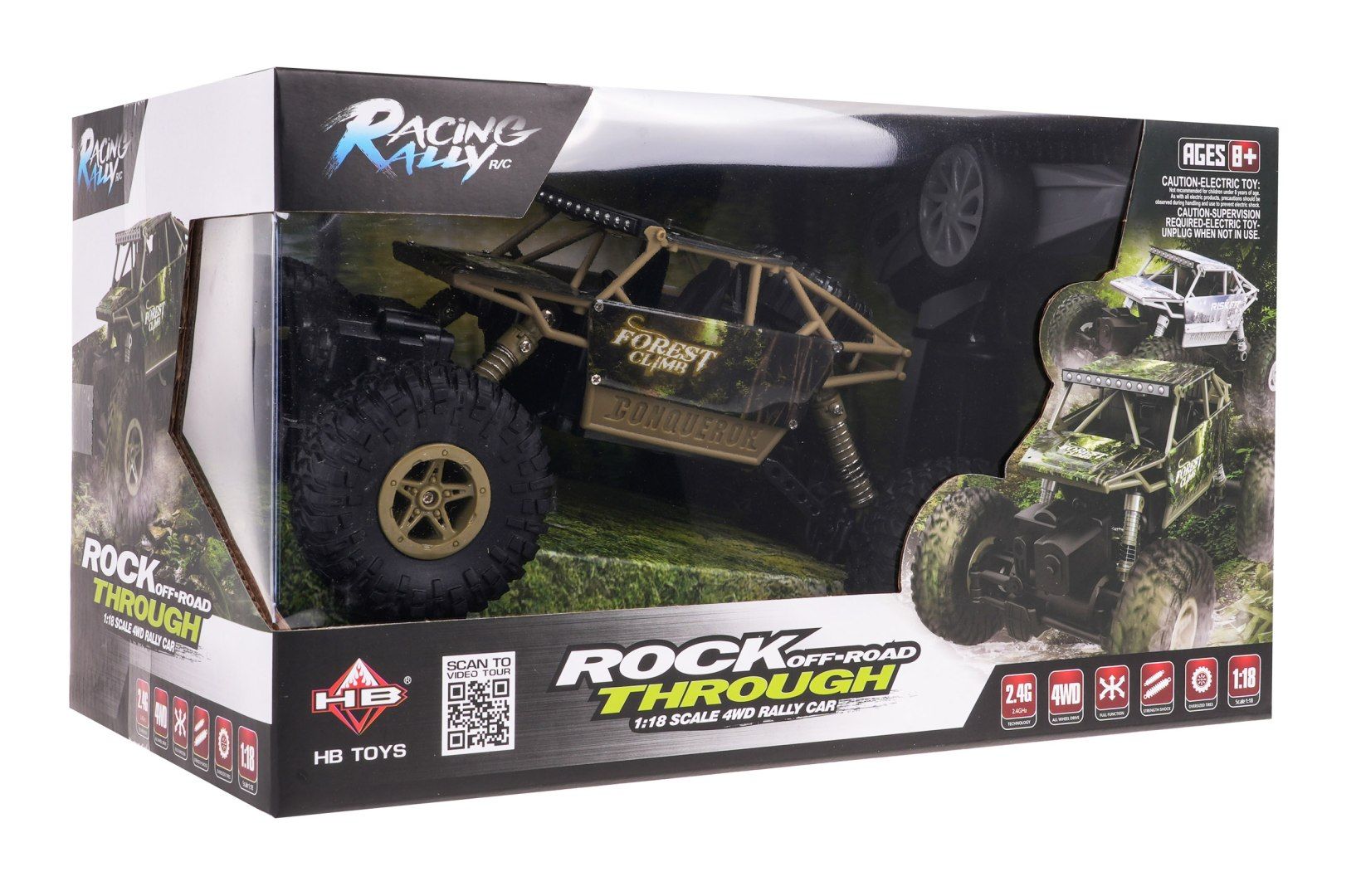 Samochód Zdalnie Sterowany Auto R/C 1:18 Crawler Forester 4X4 hbPy1803