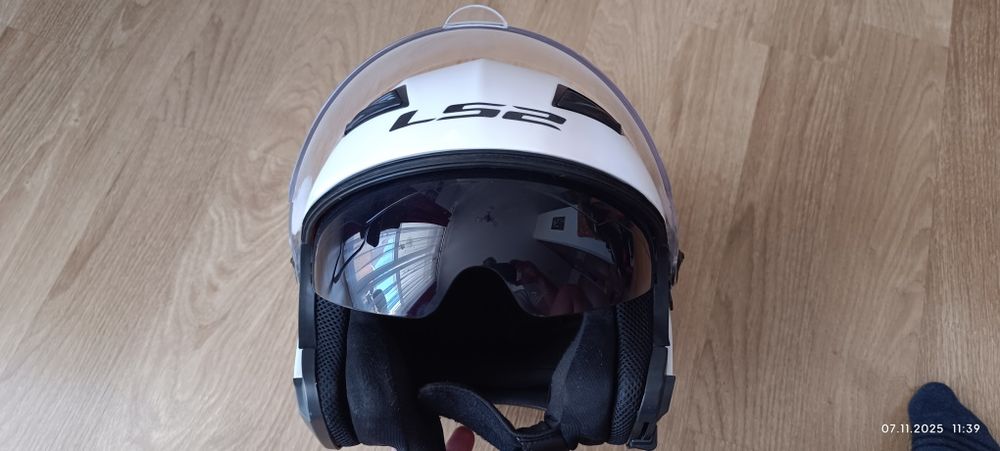 Nowy kask L 52cm  z homologacją porządny mocny czarny