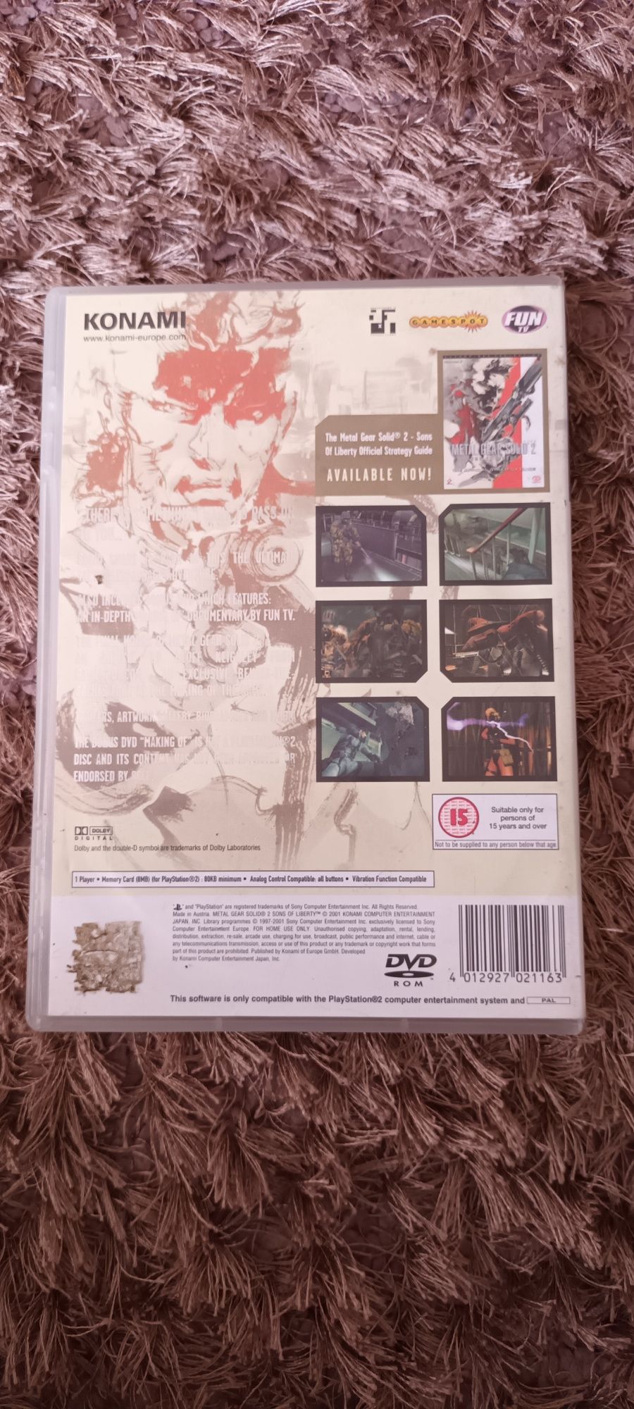 Metal Gear Solid 2 PS2