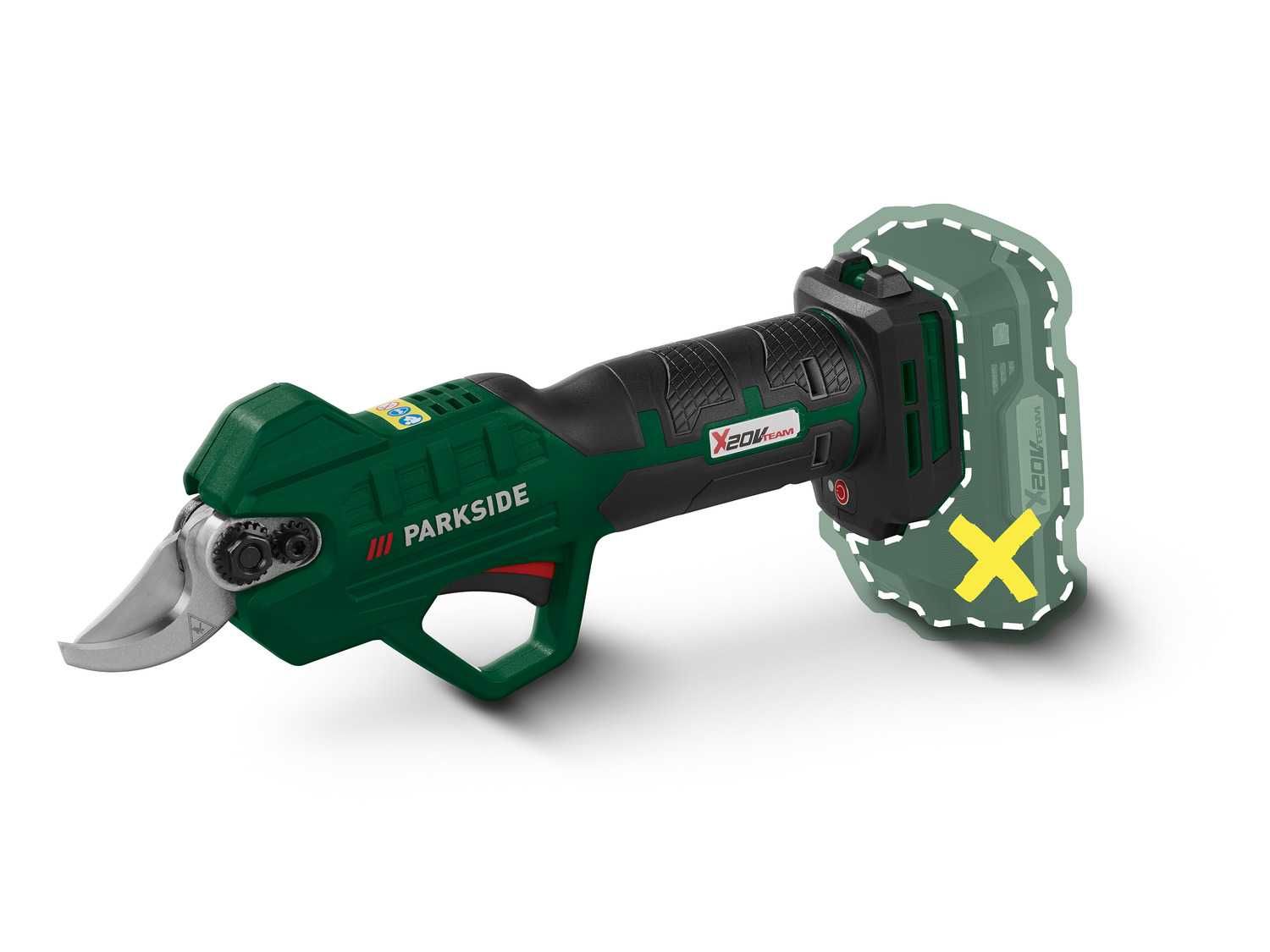 Akumulatorowe nożyce do gałęzi Parkside Sekator PAAS A1 20V