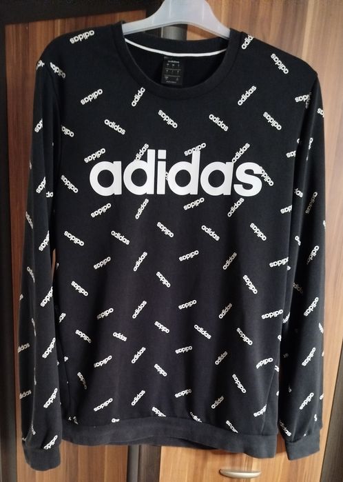 Bluza dresowa męska bawełniana Adidas rozmiar L stan idealny
