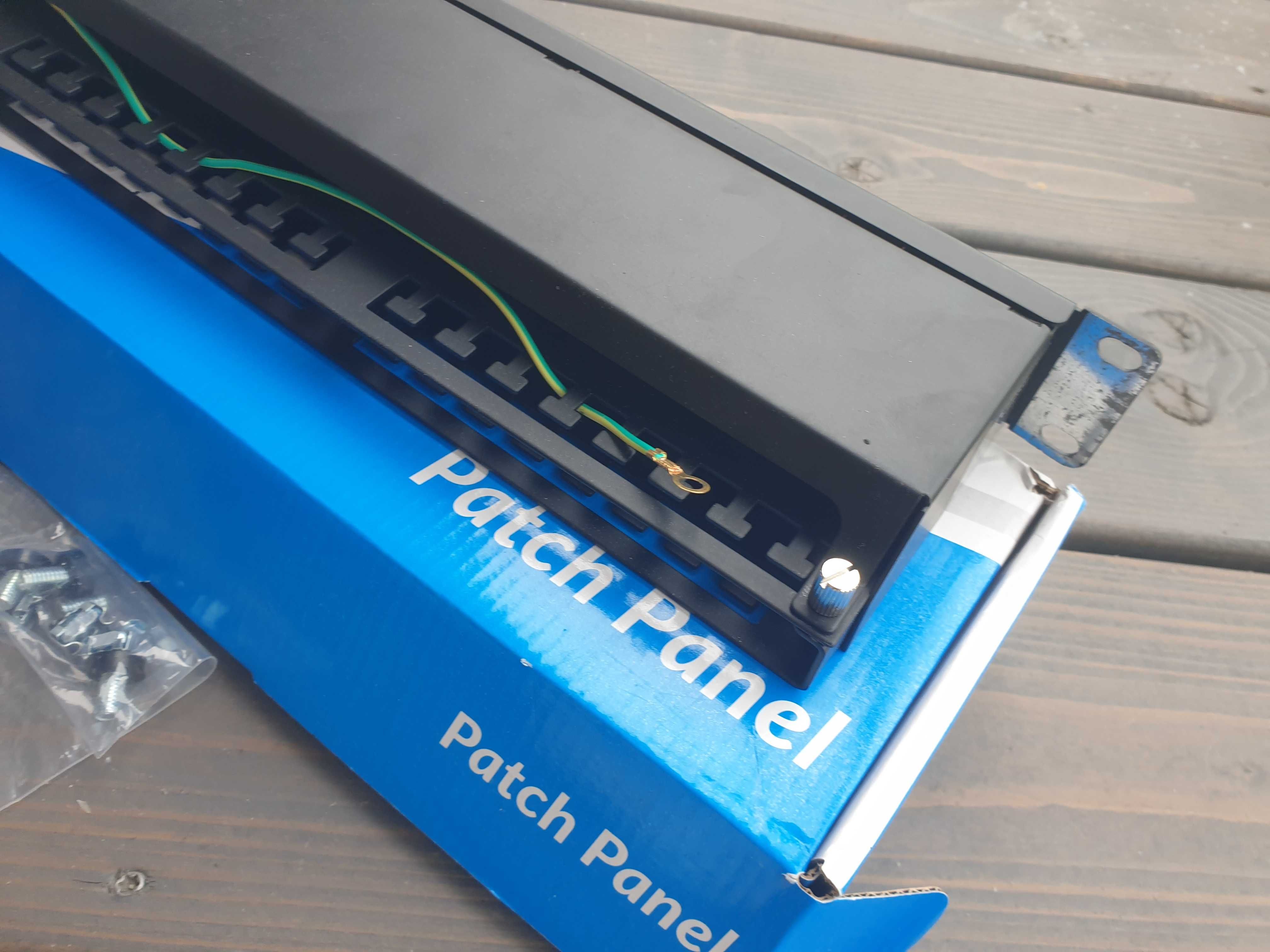 Patch panel Lanberg PPSA-1048-B 48 portów 1U rack 19" Kat. 6A T568B