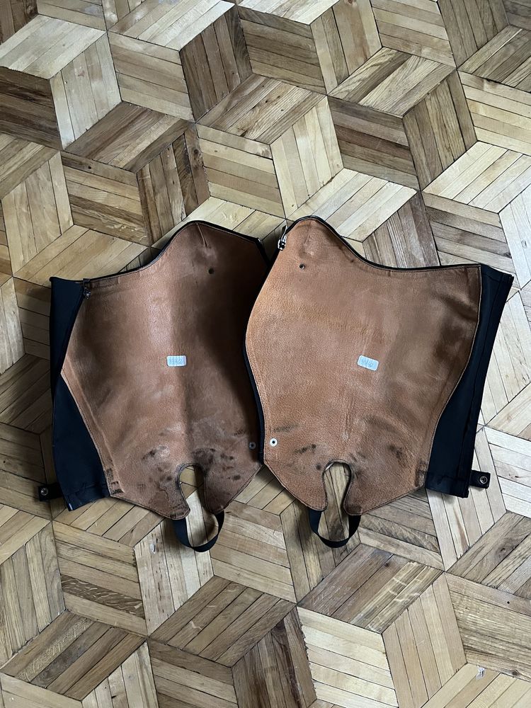 NOWE sztylpy czapsy Pascuello ze skóry naturalnej