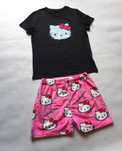 Komplet Spodenki + Koszulka T-shirt Hello Kitty rozmiar L Nowe
