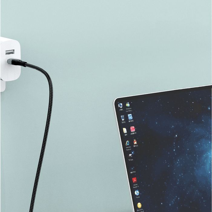 Kabel Dudao L7MaxC USB-C do Power Delivery 100W, 1m, Czarny