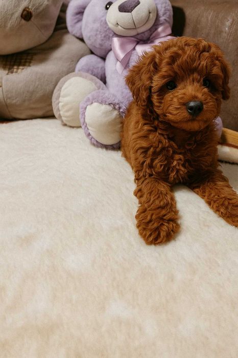 Щенки той пудель окрас  редбраун ,  два мальчика и две девочки.