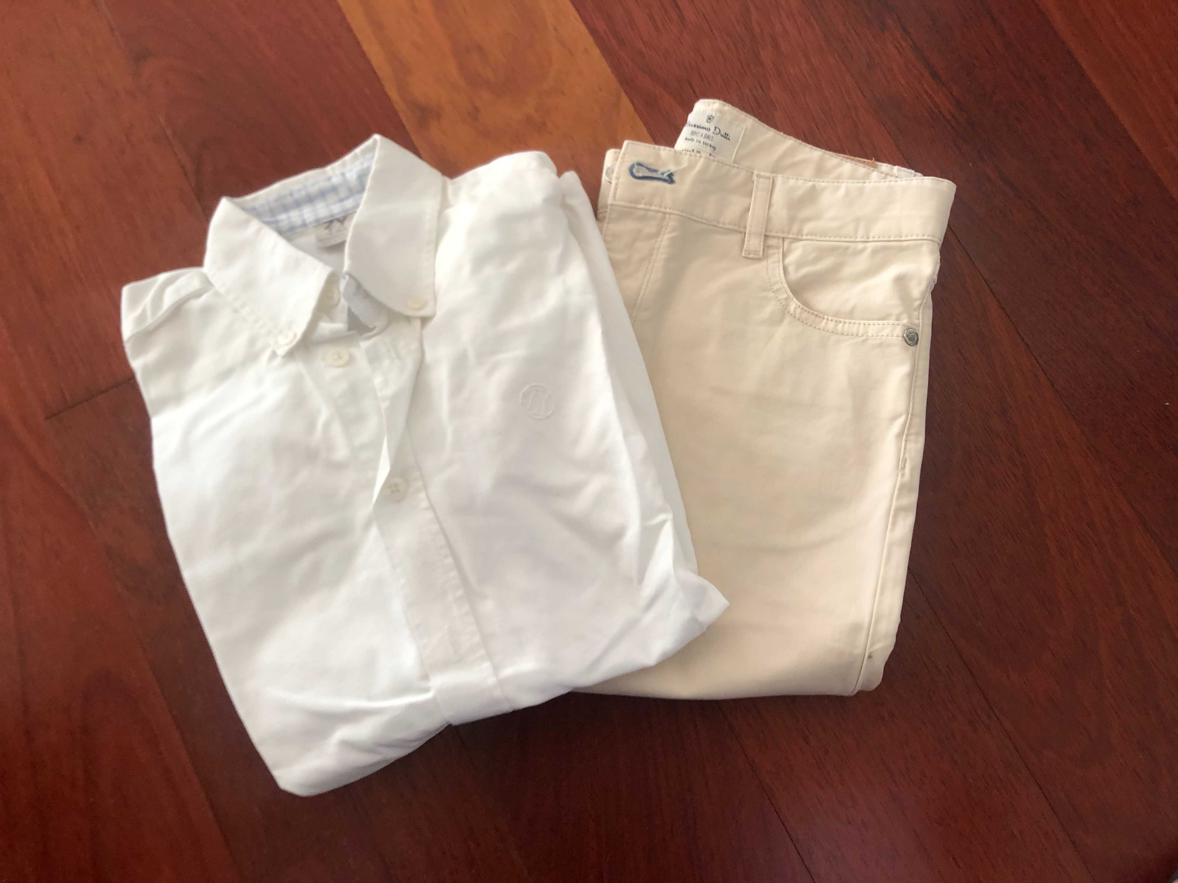 Conjunto Calças Massimo Dutti e Camisa Zara 9 Anos