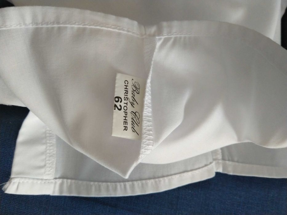 Garniturek na chrzest + zimowa kurteczka i czapka rozmiar 62