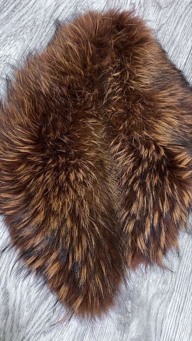 Шикарный мех енота воротник