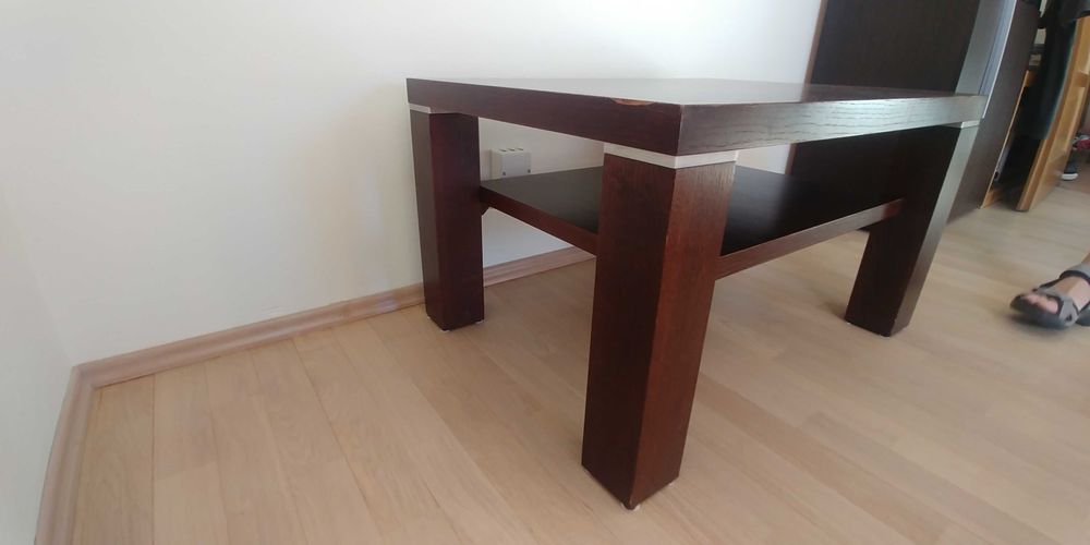 stolik kawowy 80x60 fornir dąb wenge