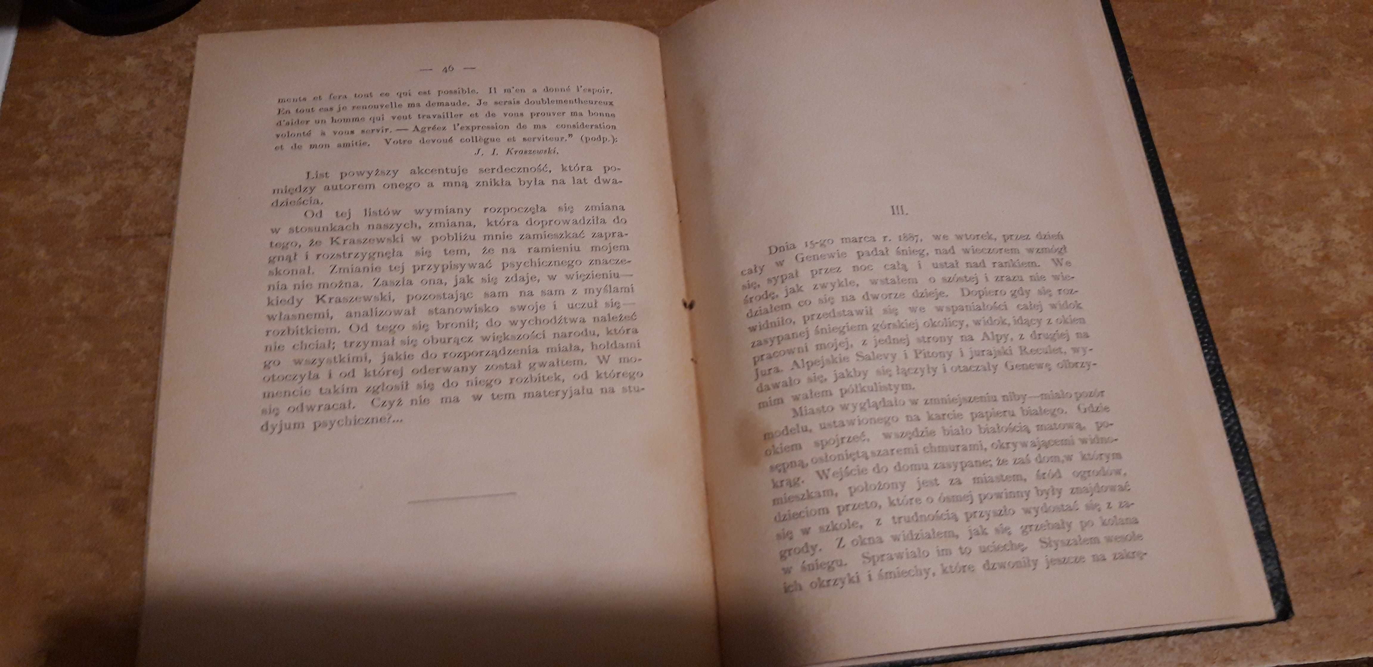 Wspomnienia T.JEŻA o Kraszewskim-1888,opr.,wyd.1