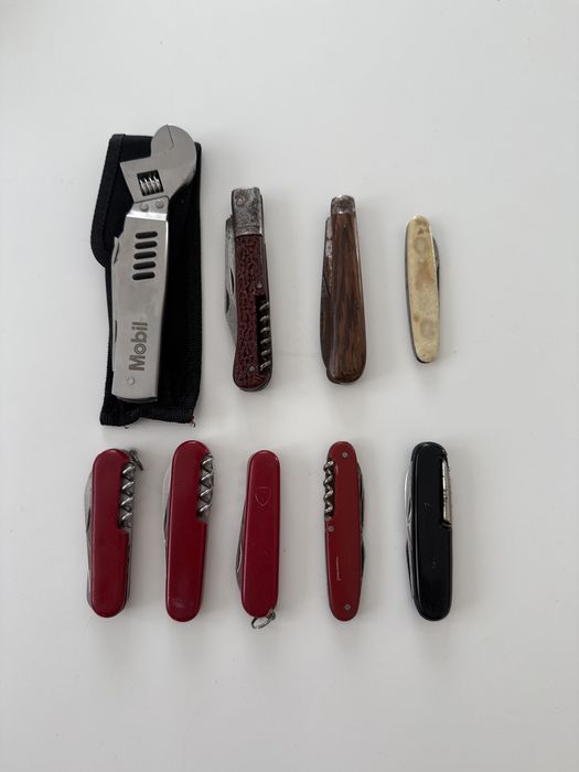 Stare scyzoryki niemcy szwajcaria zestaw 9 szt