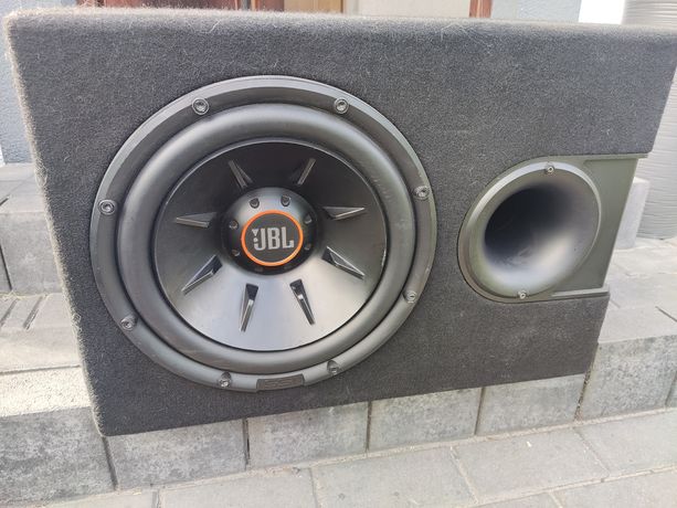 Subwoofer JBL skrzynia basowa do samochodu 1100W wzmacniacz Blaupunkt