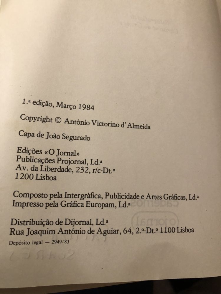 1984 Memória da Terra Esquecida | Antonio Victorino D’Almeida