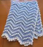 Kocyk dziecięcy z wełny merino pled handmade