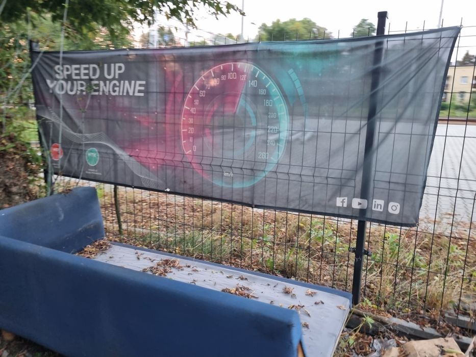 Baner Reklama Duży i Mały Mechanika Samochodowa Strzałka Kierunek 4mdł