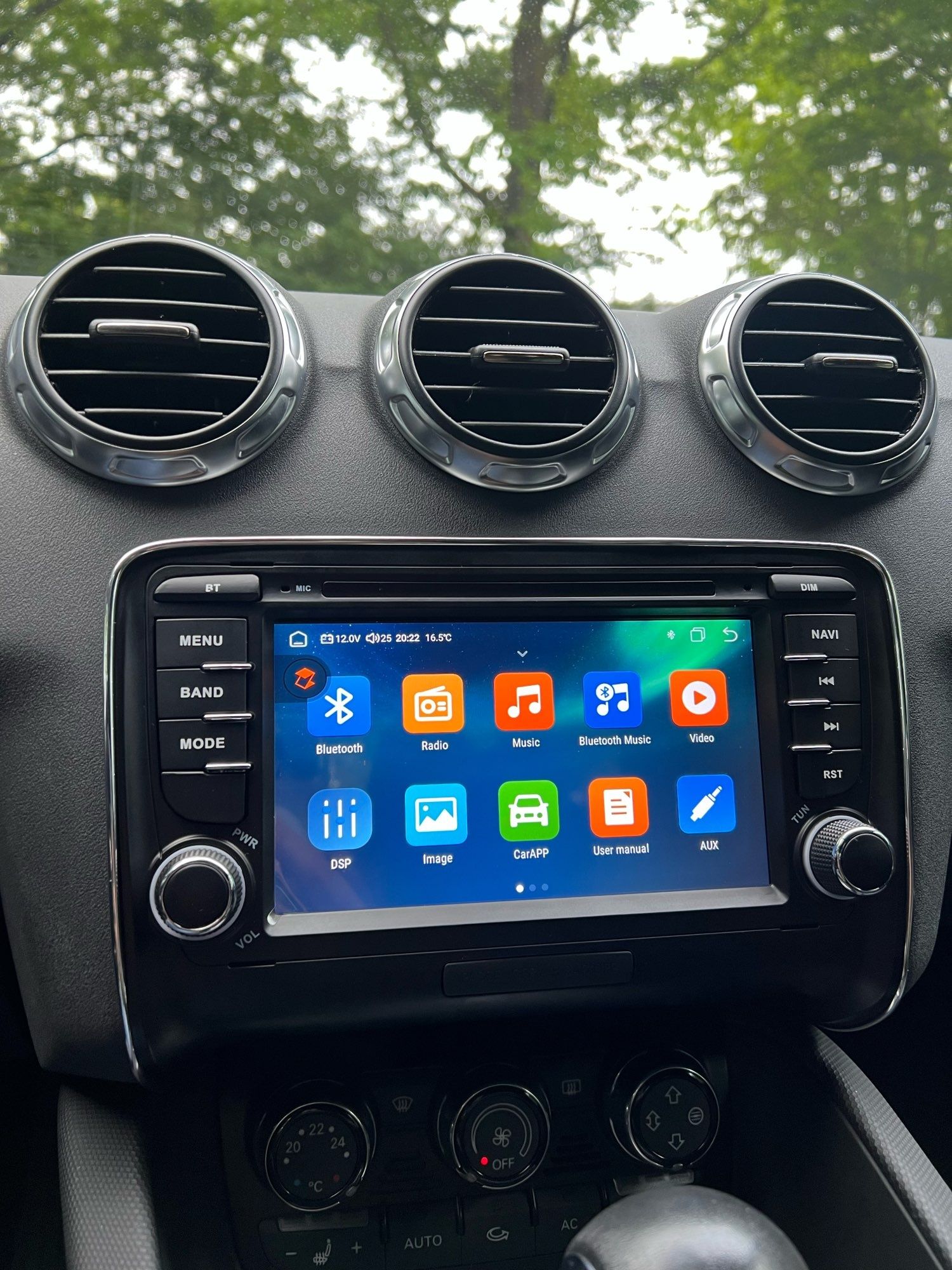 Rádio Audi TT Android 13 com GPS (Novo)
