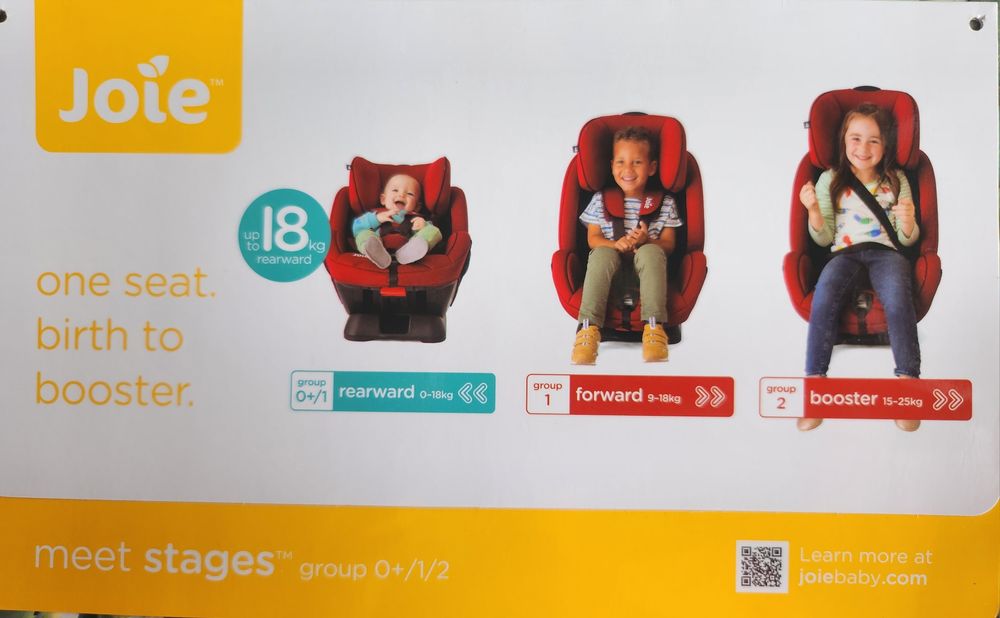 Cadeira auto Joie Stages 0+/1/2