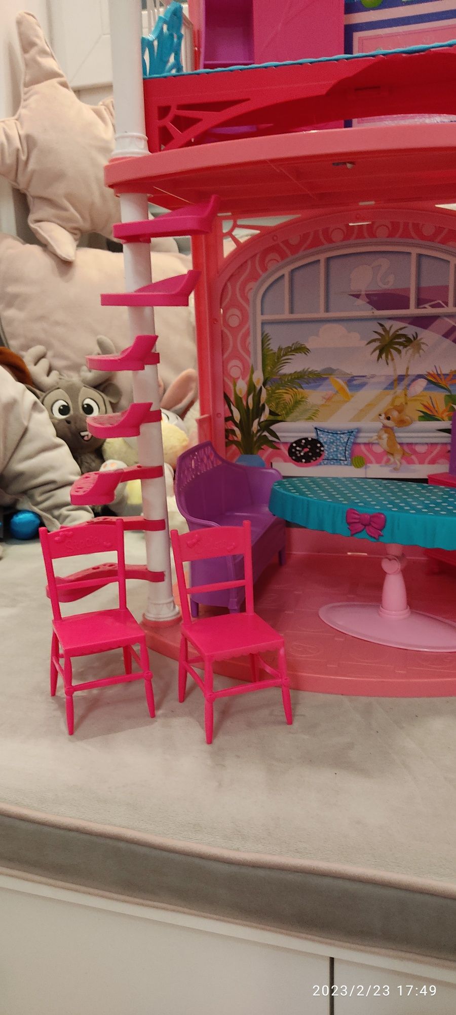 Domek Barbie mebelki szafa łóżko kuchnia