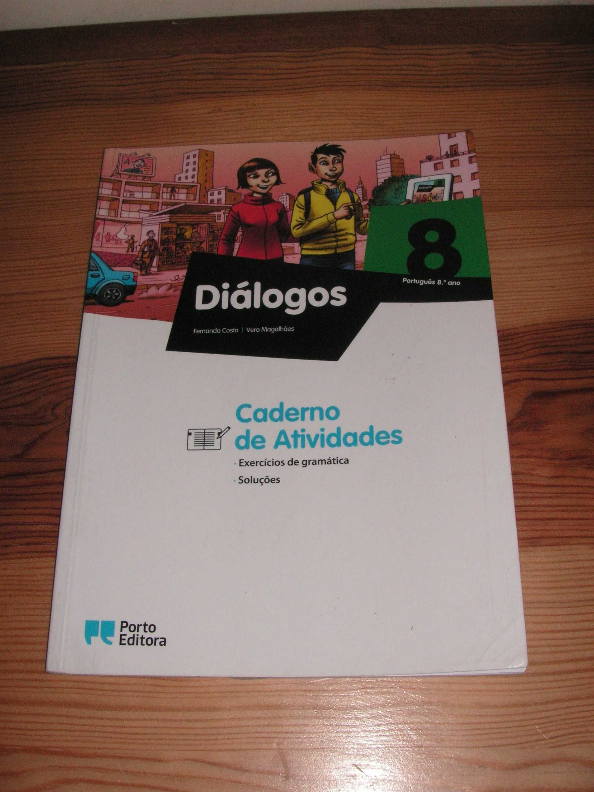 Português 8 - Diálogos - Manual, Caderno Atividades e Cad Apoio 8º Ano