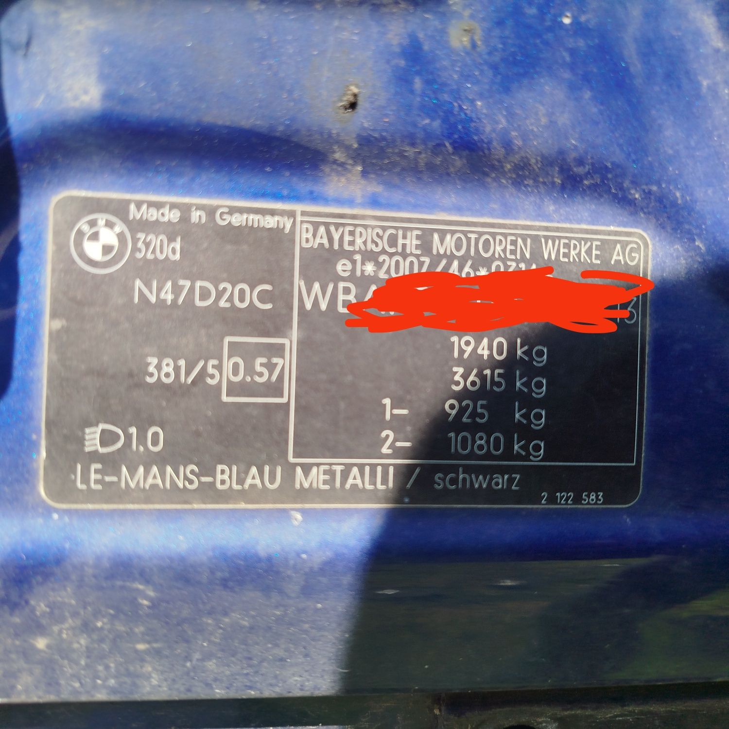 Drzwi przód lewy BMW E90 E91