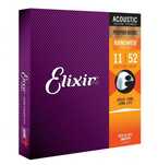 Struny do gitary akustycznej Elixir phosphor bronze 11 52