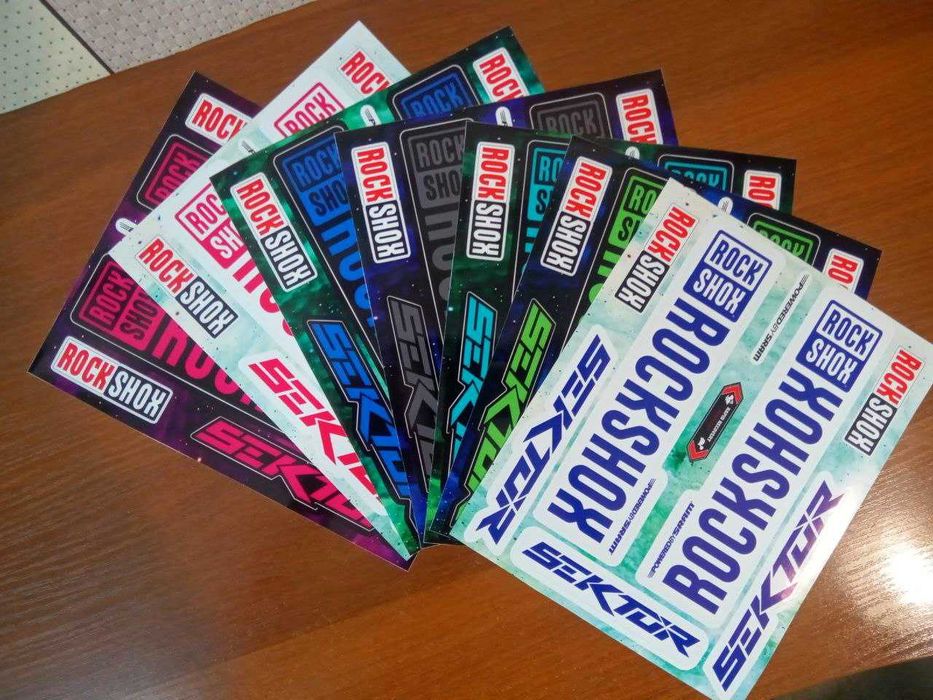 колекційні Marzocchi BOMBER 888, наклейки на вилку велосипеда Комплект